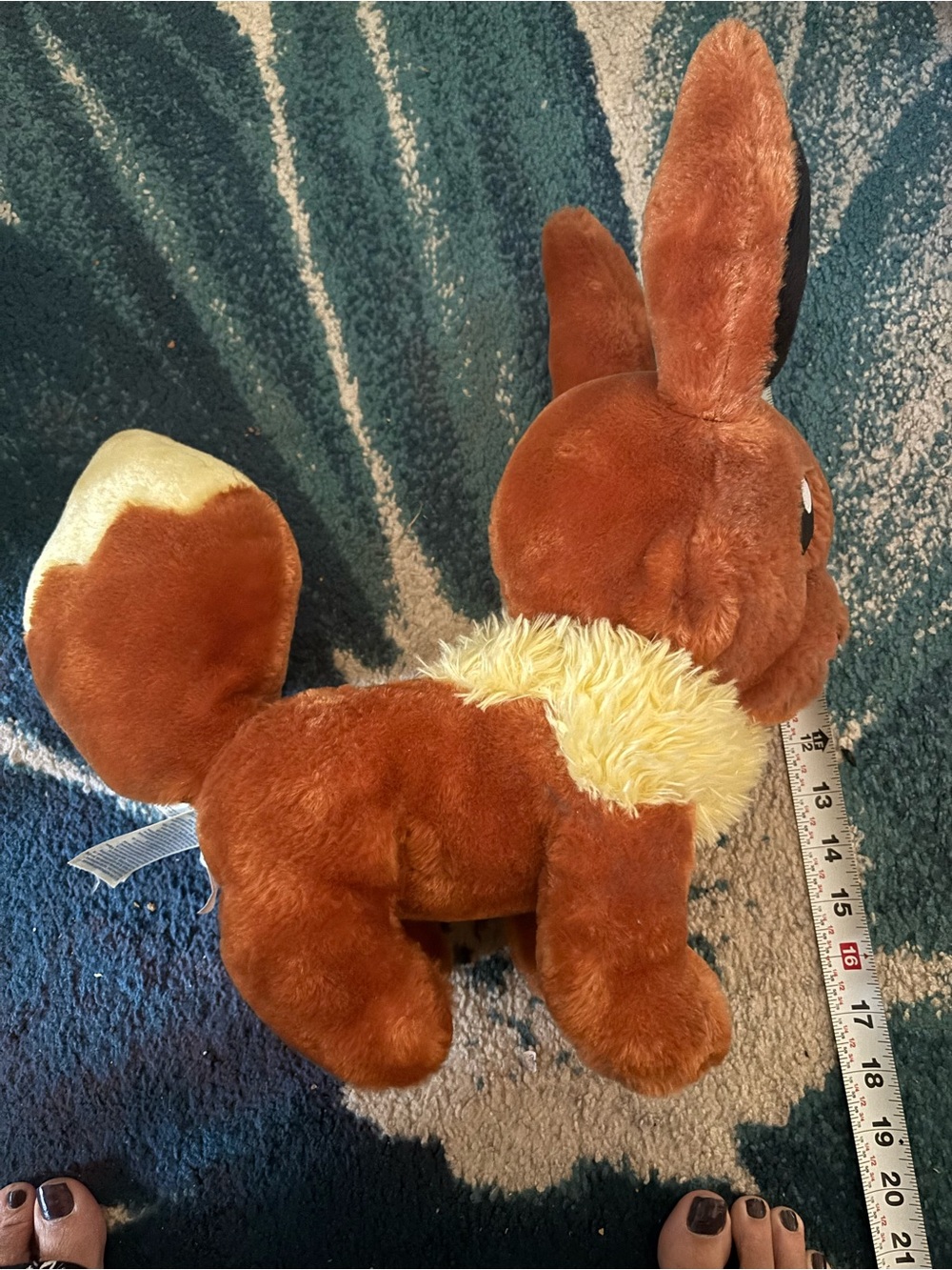 Pokemon Eevee Plush Toy in Brown and Cream